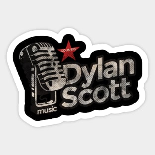 Dylan Scott - Vintage Microphone Sticker